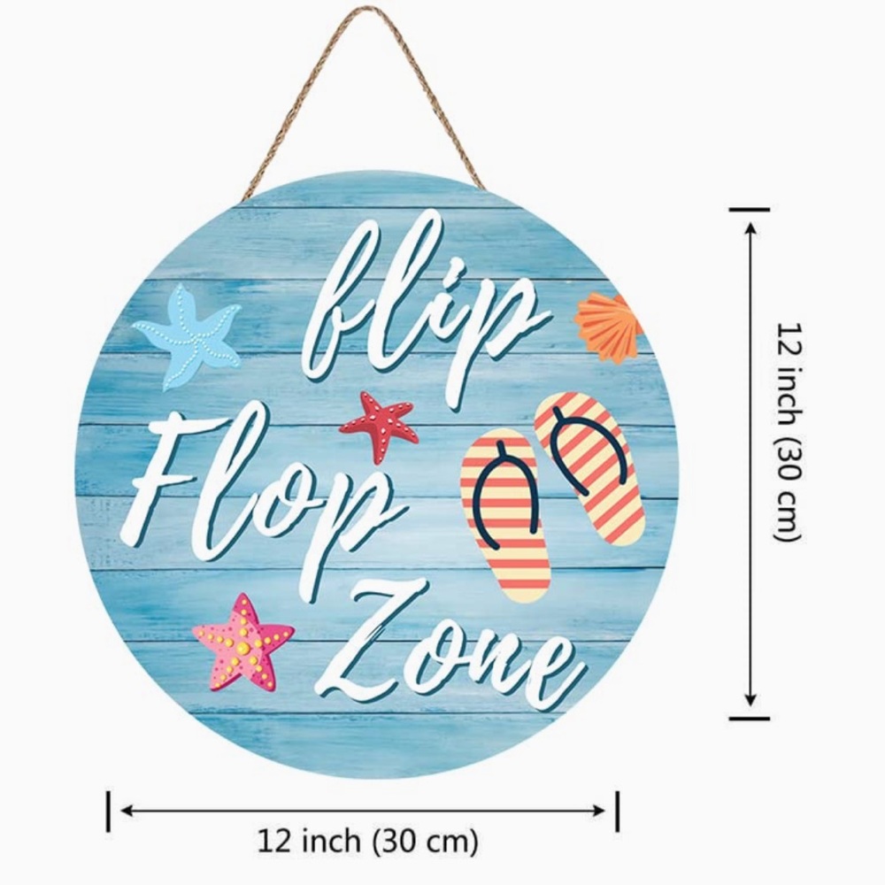 Flip-Flop Zone Beach Sign - Picture 3 of 4